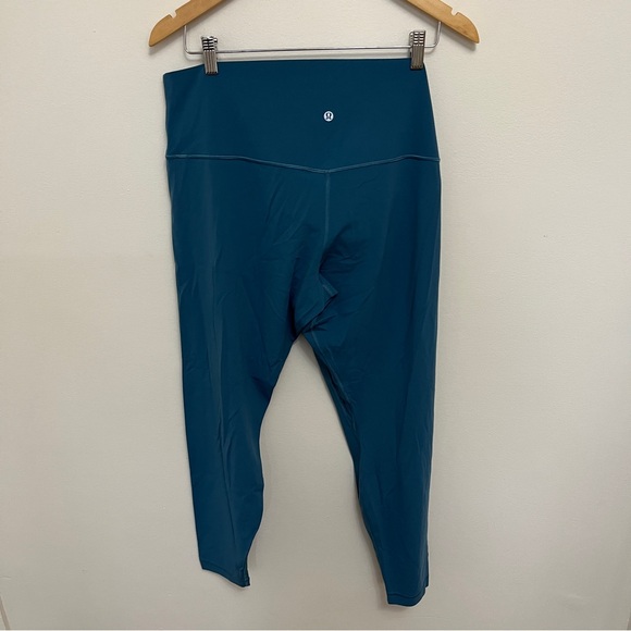 Lululemon Wunder Under Crop Blue Legging Size 18 - Picture 5 of 5